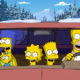 The Simpsons and Wolverine in Deadpool’s Motorcade