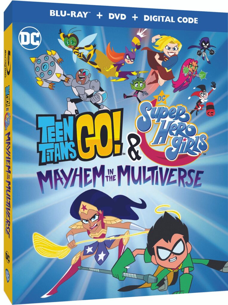 Teen Titans Go! Super Hero Girls Mayhen in the Multiverse Blu-ray Cover Art